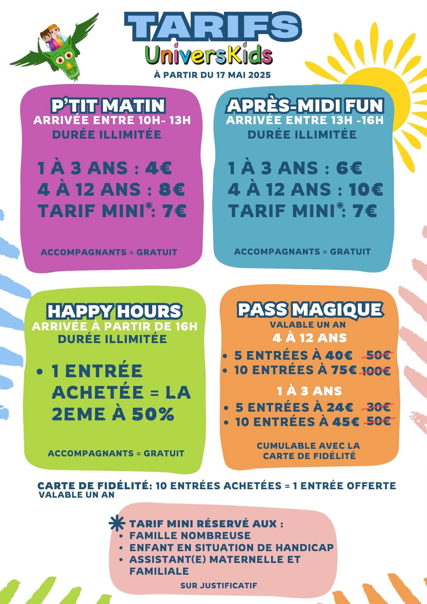 TARIFS 17 MAI 2025